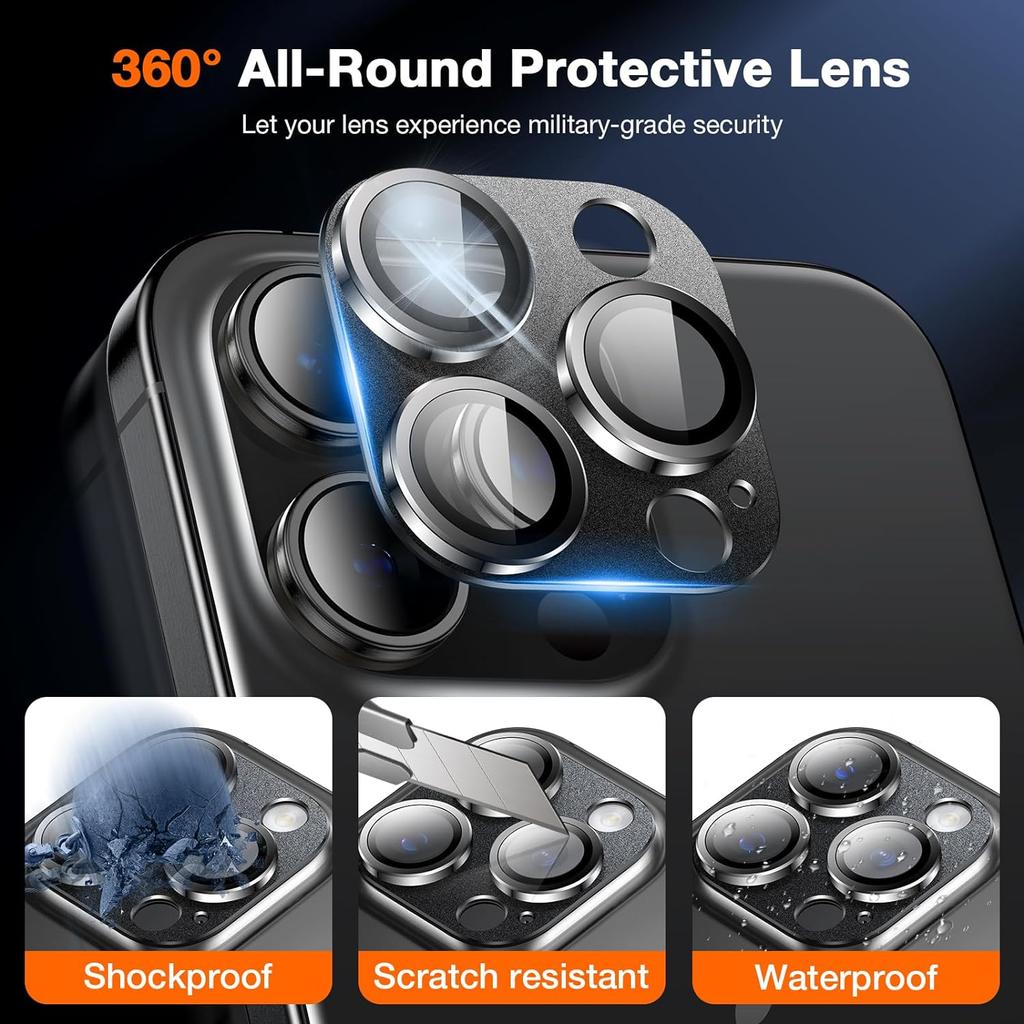 9H Kameraobjektivschutz aus gehärtetem Glas für iPhone 15 Pro Max 14 Plus 13 Mini 12 11 iPhone 15 15 Plus 14 Plus Schutz Aluminiumabdeckung Telefonzubehör