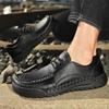 38-46 Men's Plus Size Fashionable Solid Color Retro Outdoor Casual Leather Shoes Business Casual Shoes