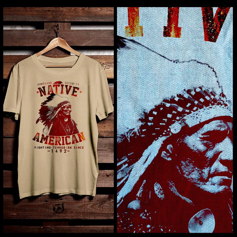 Native American  Indian Warrior Arrow tomahawk Indigenous Pride tee Unisex T-Shirt S