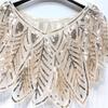Women's Sequin Beaded Mesh Shawl Bolero - Stylish Outerwear for Dance and Evening Gowns