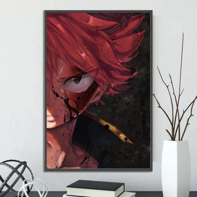 

Яркий японский аниме Нацу Зереф Самоклеящийся настенный плакат Мультяшное искусство для детских комнат Домашний декор Подарок Вдохновленный Fairy Tail W 21cm×30cm NoFrame