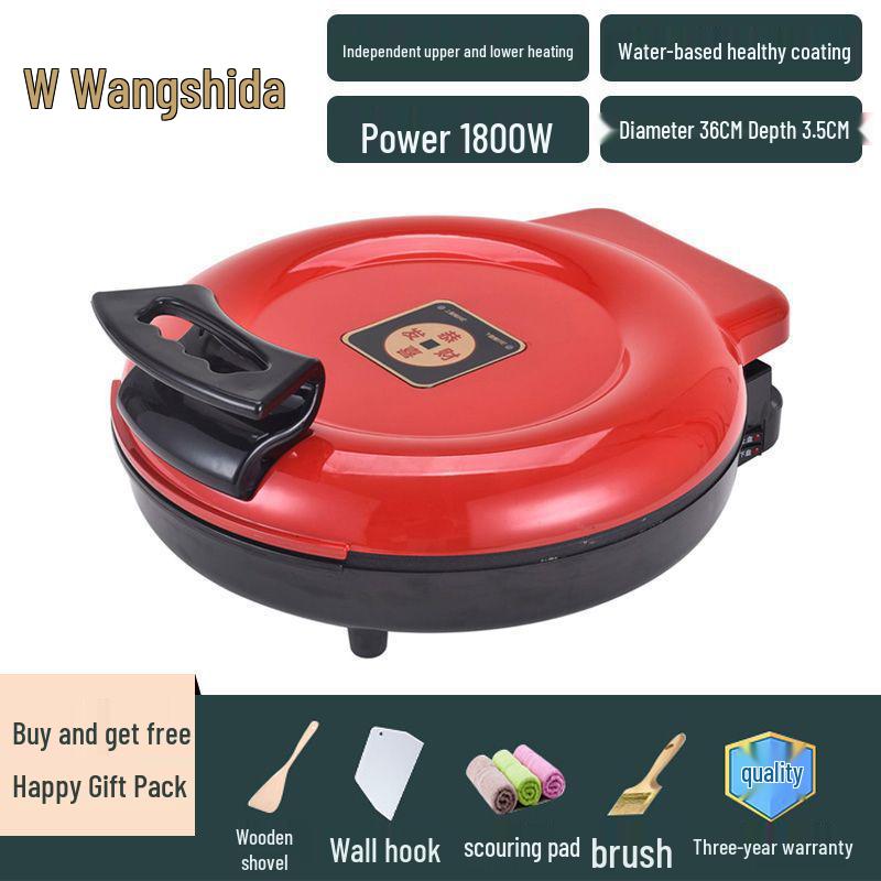 Commercial Double-Sided Electric Griddle for Pancakes and Crepes, Large Diameter, High Power