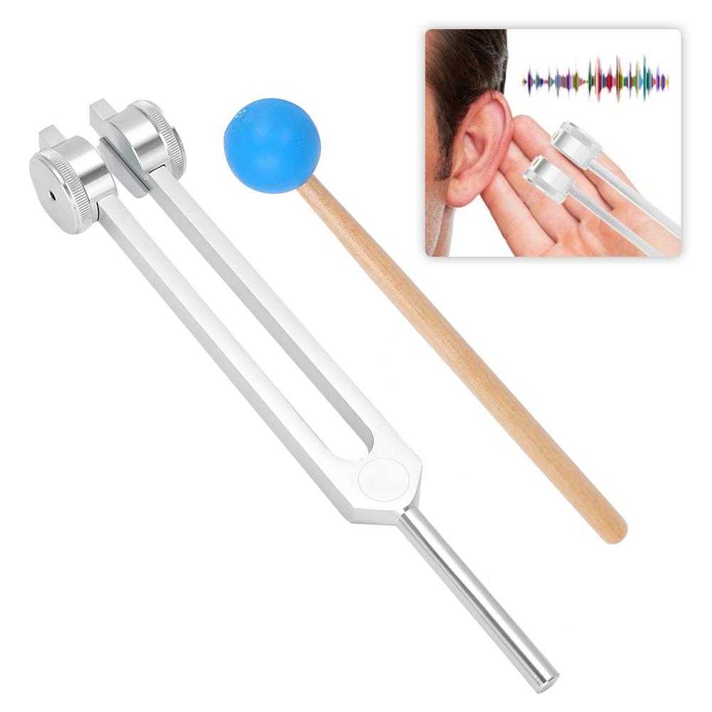 Aluminum Alloy 126.22Hz Frequency Tuning Fork Yoga Meditation Tuning Energy Fork With Hammer