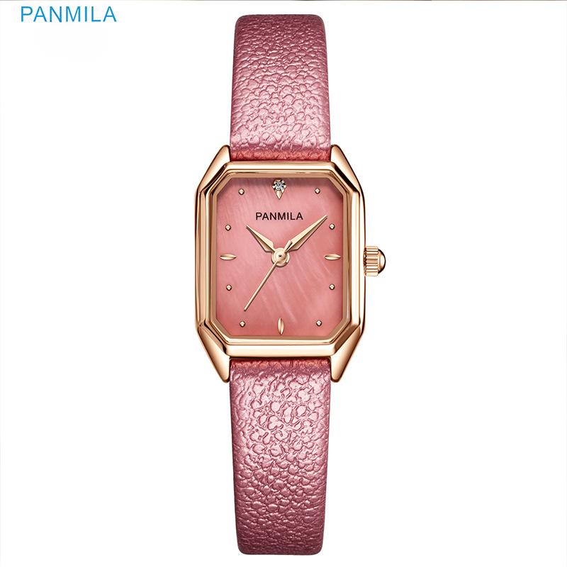 Nueva Carcasa de Reloj Superficie Temperamento Simple Reloj de Mujer Retro Reloj Cuadrado Pequeño Reloj de Pulsera Reloj Pequeño Verde