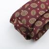 Burgundy Tie Men, Wedding Banquet Best Man Groom Host Festive Gentleman High-End Pattern Hand Tape 8Cm