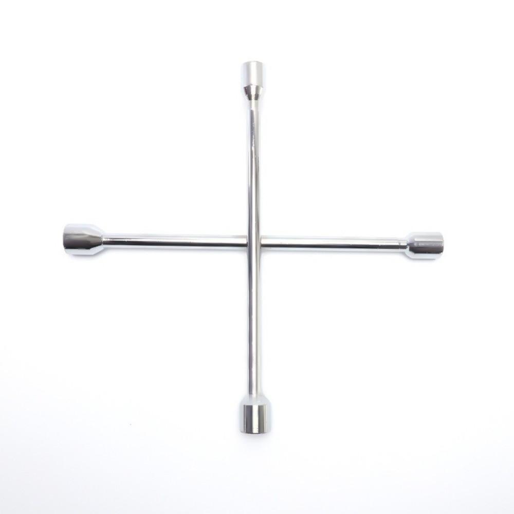 Metal Tire Wrench Silver Socket Wrench Portable Cross Wrench  Household Disassembly