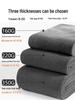 Women's Thickened Dark Gray Leggings, Plus Velvet, Extra Warm, Autumn/Winter Outerwear with Lambswool
