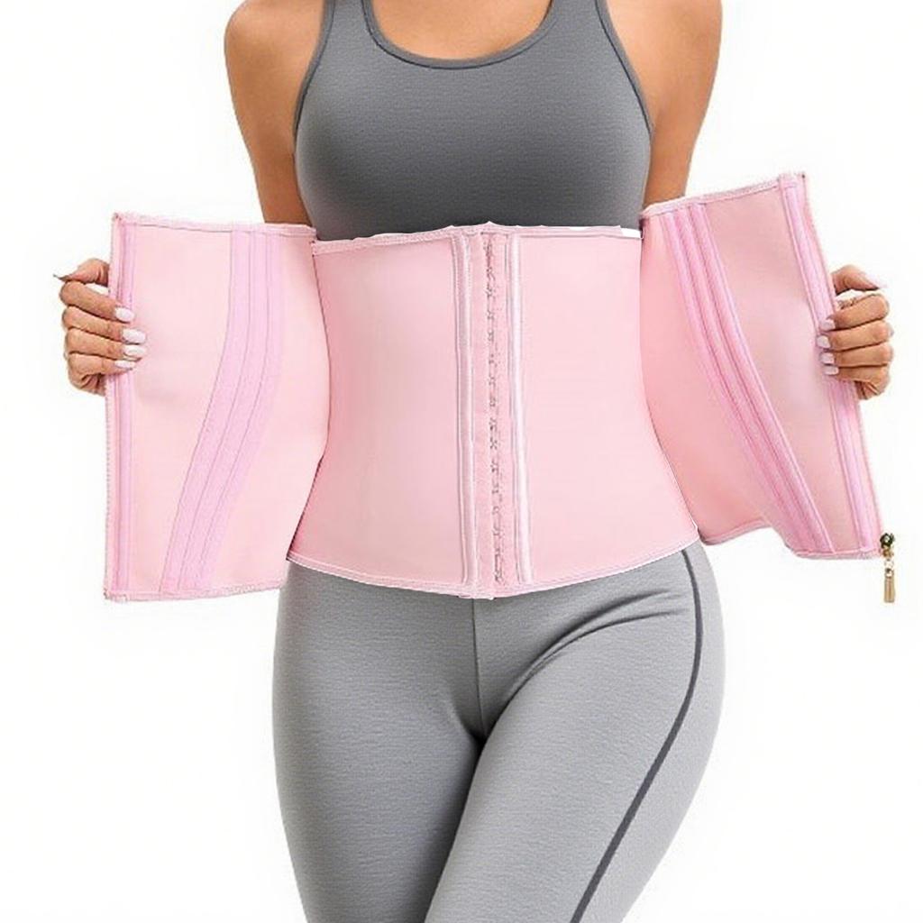 Waist Trainer for Women Tummy Control Waist Cincher Girdle Hourglass Body Shaper Underbust Shapewear Belt withZipper and Hooks