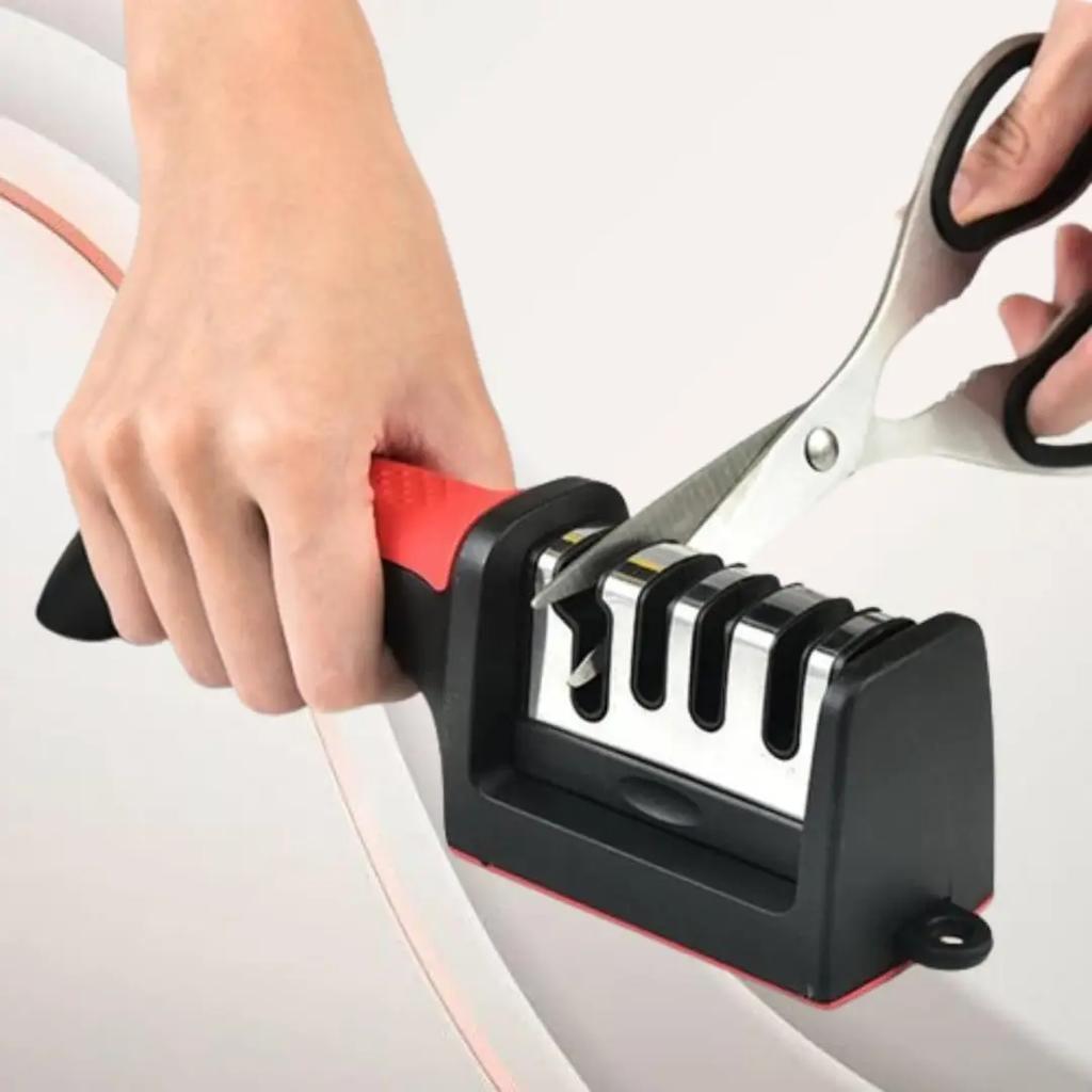 Multifunctional 4-level professional knife sharpener Quick knife sharpener Kitchen and household multifunctional knife sharpener