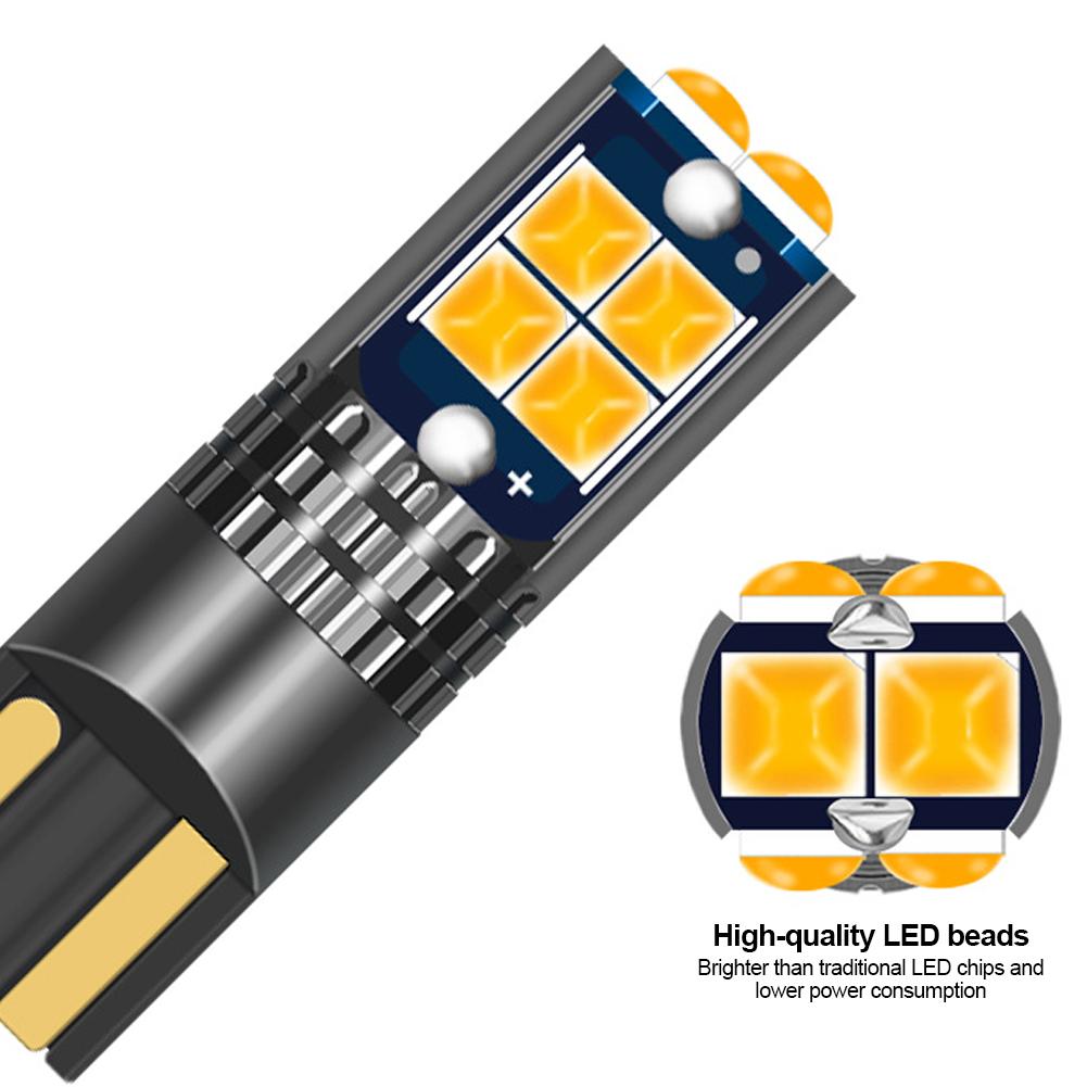 T10 10SMD Car LED Interior Side Light Marker Parking Bulb Canbus No Error DC 12V 3030 Auto Driving License Plate Bulbs Super Bright