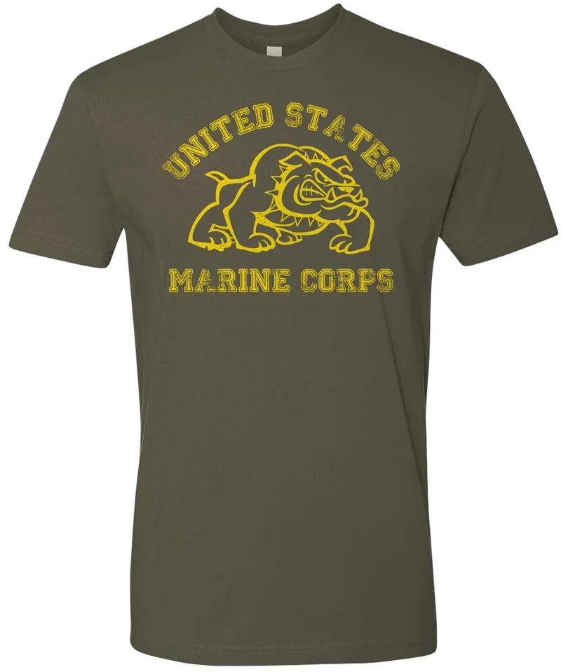 Marines Bulldog USMC US Marine Corps Bull Dog Tshirt 100%... XXL