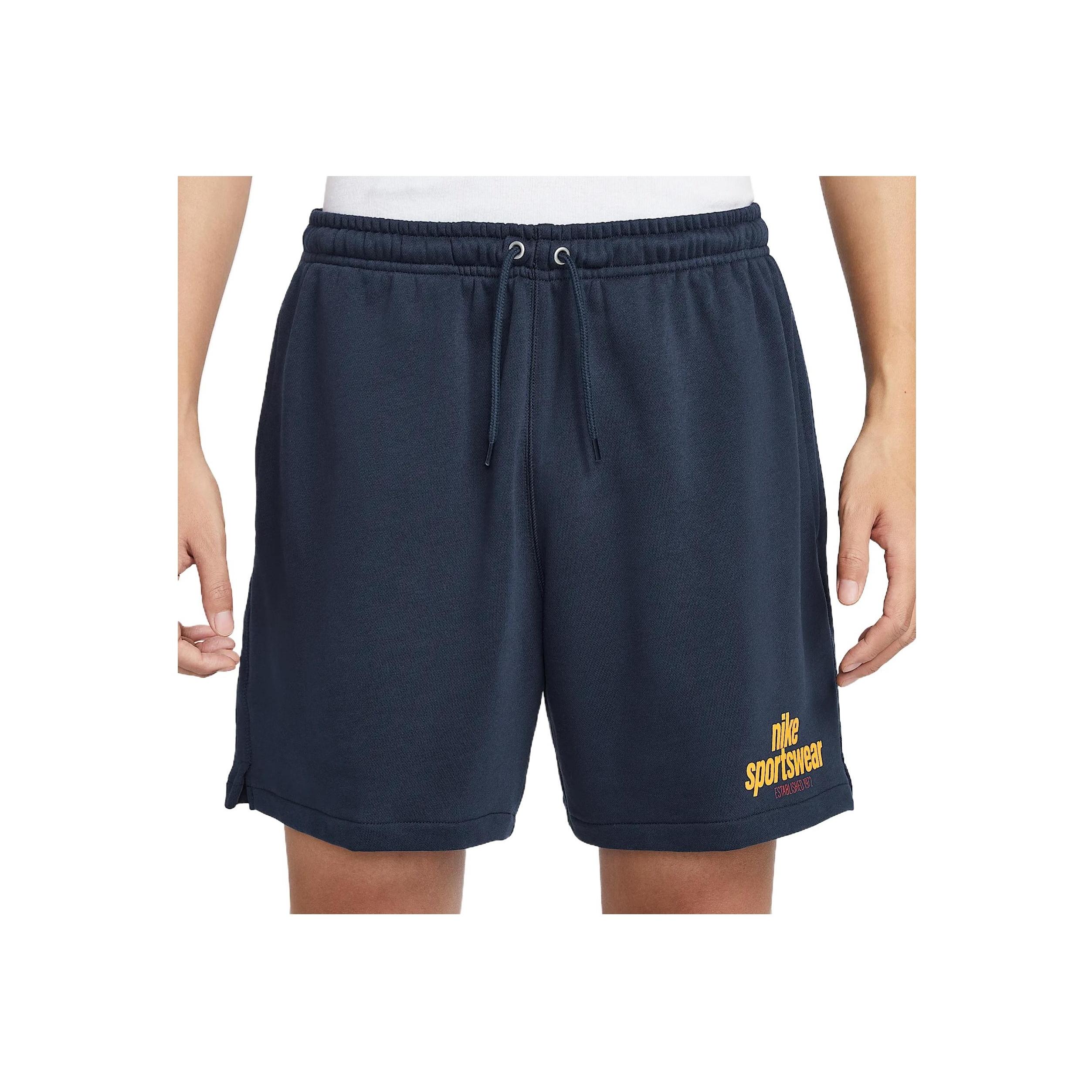 

Nike Club Minimalist Fashion Solid Color Versatile Classic Casual Shorts Men shorts Obsidian University-Gold HJ2678-451