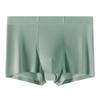 Men's Summer Ice Silk Seamless Underwear: Sweat-Absorbent, Breathable Boxer Shorts with 5A Antibacterial Protection, Solid Colors.