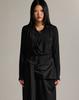 Kulsiseu Cs Drape Wrap Shirts-068 (Black)