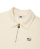 WACKY WILLY Sweat Collar Short Sleeve T-Shirt Cream