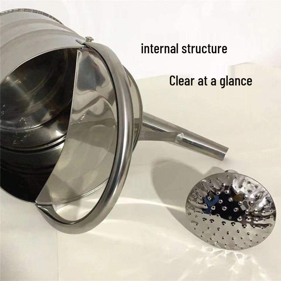 Stainless Steel Large Capacity Watering Can with Movable Handle and Sprayer