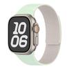 Compatible with Apple Watch Bands Series 1-11/Ultra 1-3/SE3 Lychee Pattern Soft Magnetic Silicone Strap.