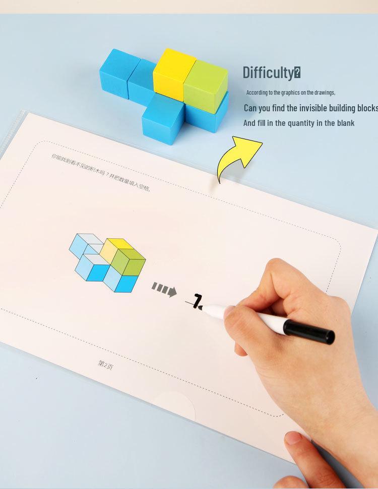 Cubic Blocks: Early Education & Spatial Thinking Toy for Kids - Enhance Imagination & Math Skills