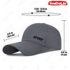 Long Brim Baseball Cap-Stylish Solid Color Outdoor Hat Subtle Embroidery,Adjustable Back Closure Cap For Golf,Fishing&Casual