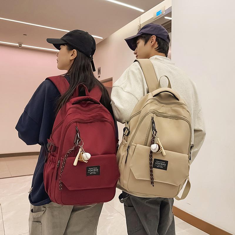 Backpack Men's New Japanese Fashion Large Capacity Computer Travel Backpack Casual Female High School Student School Bag Tide