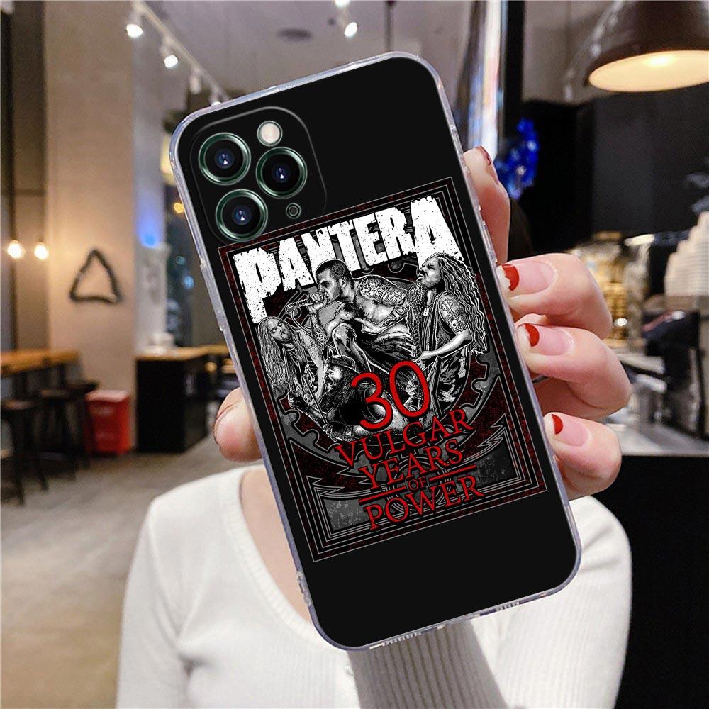 Průhledné pouzdro pro Apple iPhone 12 11 13 Pro Max mini XS X XR 7 8 Plus SE Pouzdro Kryt Pantera Dimebag Darrell Guiar Rock Band