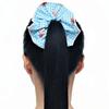 Kitten Check Scrunchie (Blue)