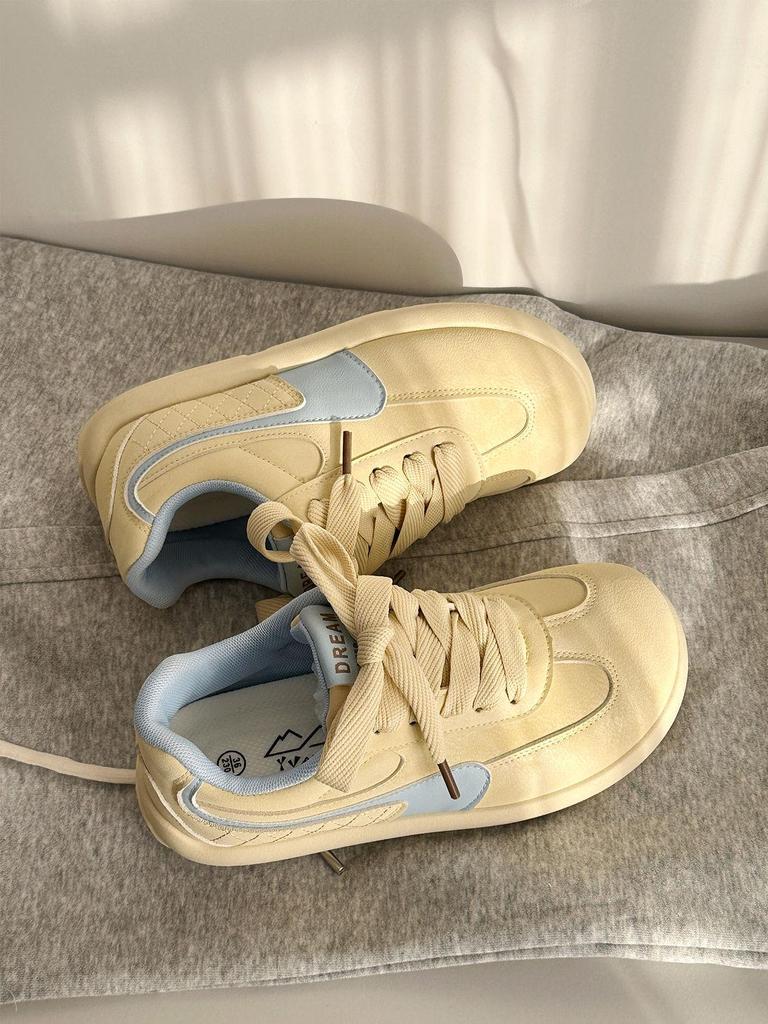 Women's Versatile 2025 Dopamine Platform Sneakers - Casual, Lightweight, Round Toe German Trainers