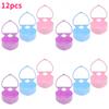12pcs Heart Shaped Jewelry Boxes Portable Pocket Mirror Cute Plastic Storage Organizer for Rings Bracelets Small Jewelry Boxes