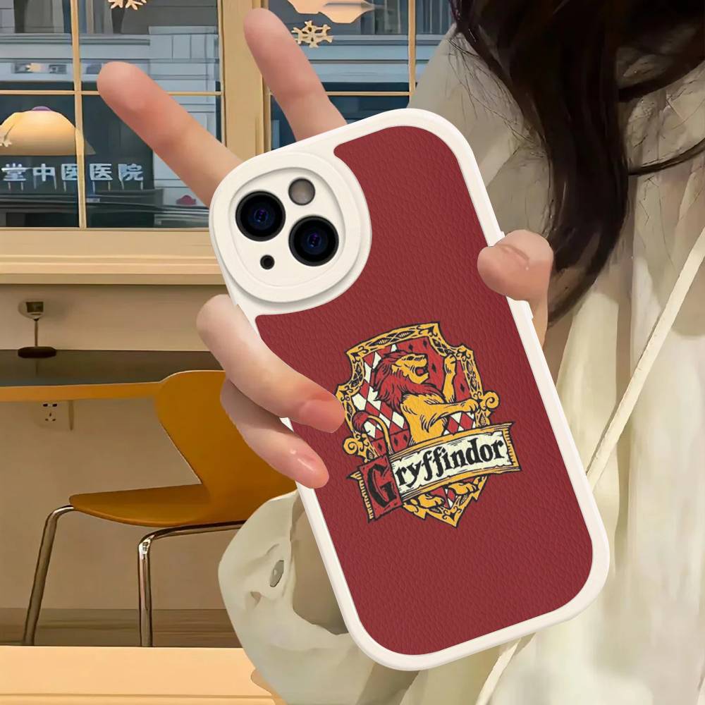 Ataff Harryr P-Potter Logo Phone Case For iPhone 16 15 14 13 12 11 Pro Max Plus Leather Cover