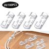 100/20pcs Cable Organizer Clips Wire Holder Self-Adhesive Cord Management Winder For Desk Office Kitchen Wire Clamp Manager