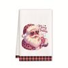 Christmas gift hanging kitchen towel hand wipe absorbent towel household bathroom cartoon hanging towel cleaning rag