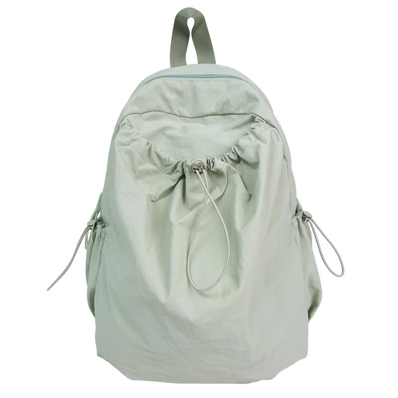 Student Schoolbag Women's Solid Color Computer Travel Backpack Large Capacity Backpack