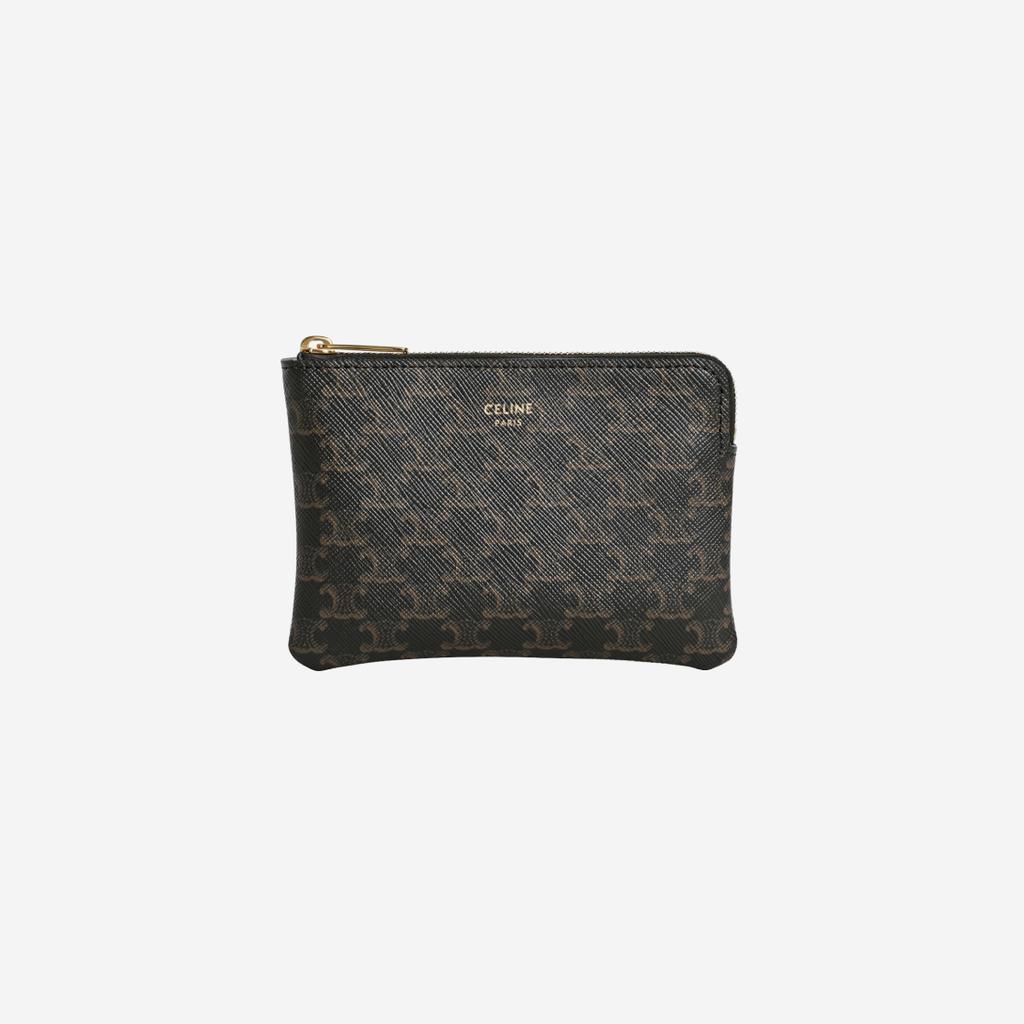 Celine Coin And Card Pouch Black Men Pouches 10C662BTA-38NO