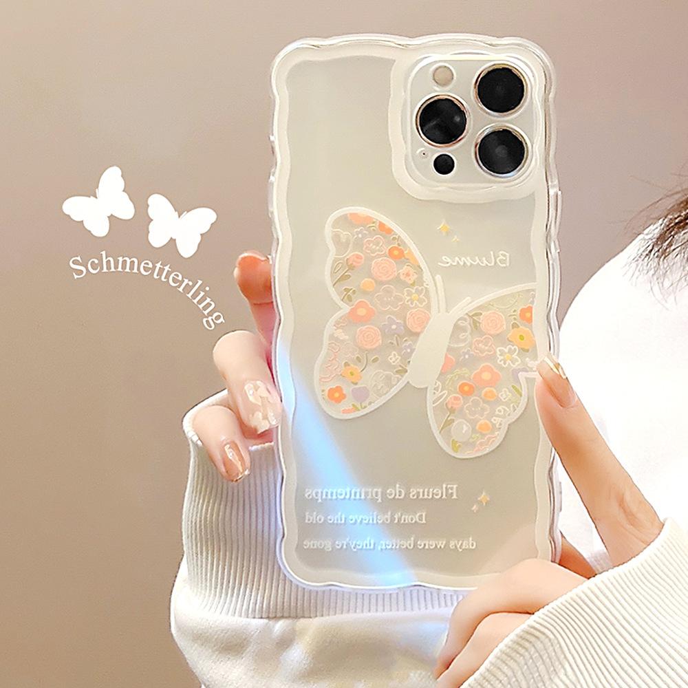 Cute Flower Butterfly Case for iPhone 13 iPhone 15 iPhone 16