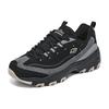 Skechers DLites 1.0 Milk Tea Bear Comfortable Daily Low-Top Dad Shoes Women Sneaker Black 896264-BKGY