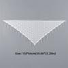 Transparent Triangle Scarf Hollow Mesh Prayer Shawl Elegant Wedding Party Shawl