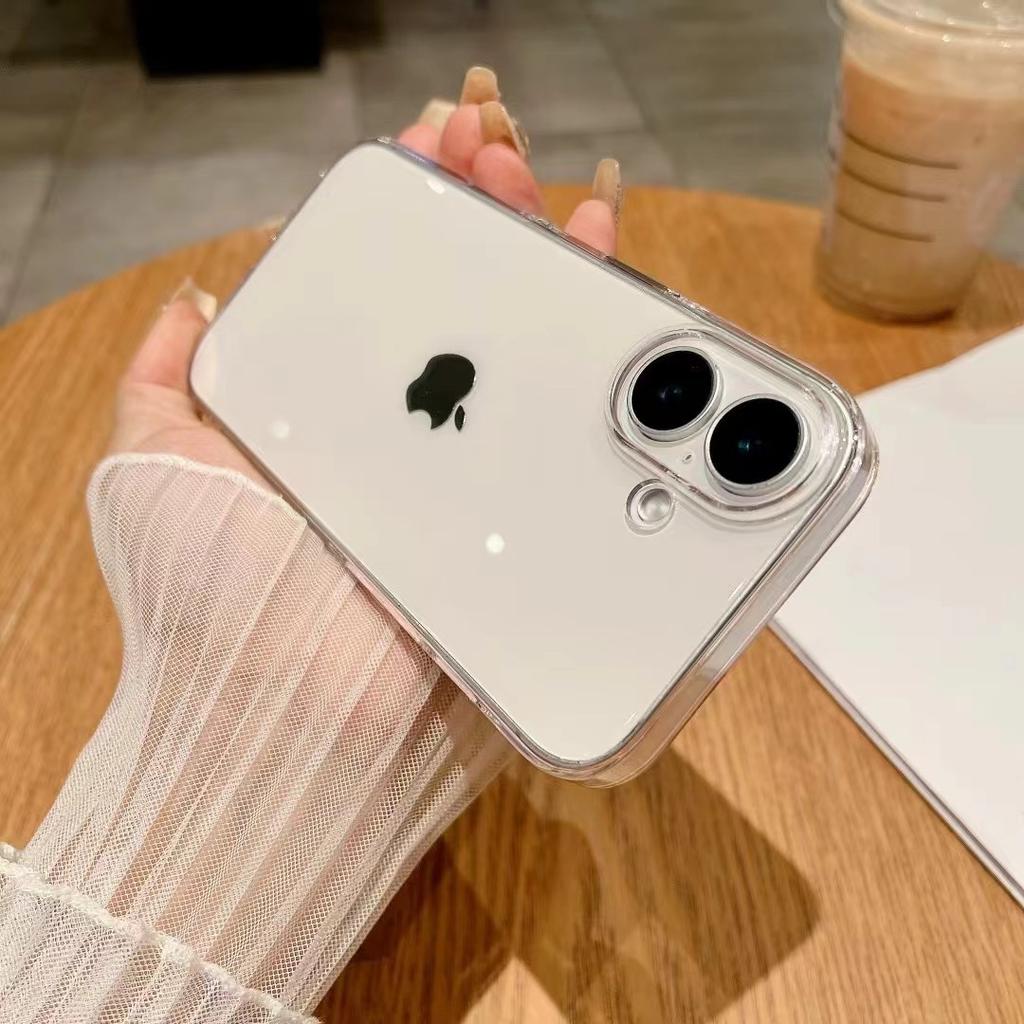 Ice Crystal Transparent  Suitable for Apple 16ProMax Simple and High End IPhone15 Phone Case New 14 Ultra Thin PC