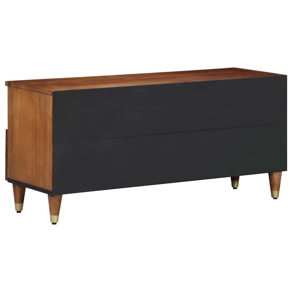 TV Stand Honey Brown 100 x 33 x 46 cm Solid Mango Wood