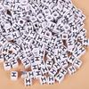 Square Acrylic A-Z English Letter Beads (6mm/7mm/8mm/10mm) for Jewelry Making