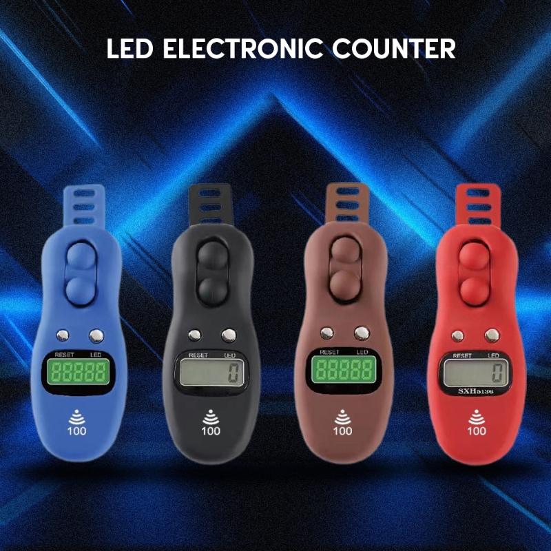 Elektronischer Handzähler mit großem LCD-Bildschirm und Fingerzählfunktion für Gebete, Meditation und Yoga – ideal zum Stressabbau und Zurücksetzen.