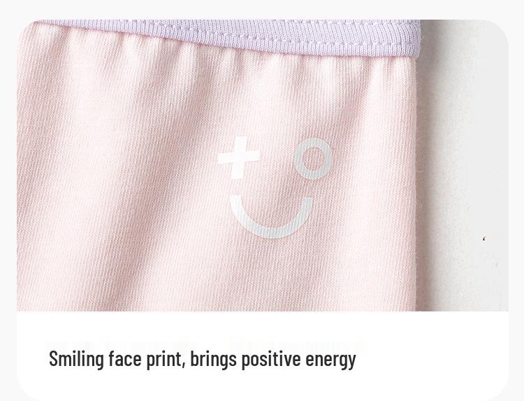 Balabala Girls' Cotton Boxer Shorts - 3-Pack, No-Wedgie, Skin-Friendly, Small to Large Sizes