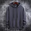 MGHR Men's Fashion Long Sleeve Hooded Casual Solid Color Print Autumn Winter Hoodie