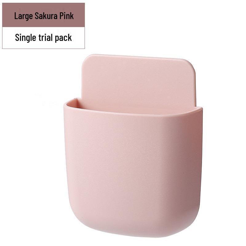 Wall-Mounted Remote & Phone Charging Rack - No-Drill Installation