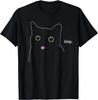 Lustiges Blep Blep Süße Katze Tiere Shirt Schwarze Katze T-Shirt für Männer Frauen Kinder