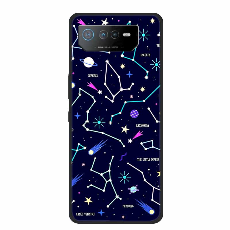 Phone Case For Asus ROG Phone 6D Ultimate Back Cover Case Black TPU Silicone Soft Coque For Asus ROG Phone 6 Pro Case Phone6 Pro