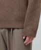 MUSINSA STANDARD Lambswool Ribbed Turtleneck Knit [Mocha]