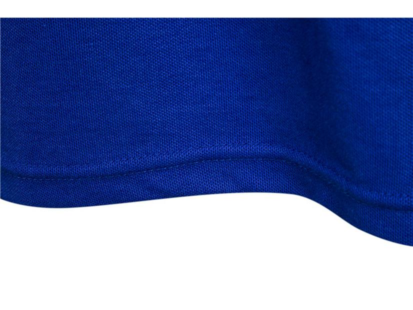 Men's Vermilion Deer Embroidery Polo Shirt - Short Sleeve, Turn-down Collar