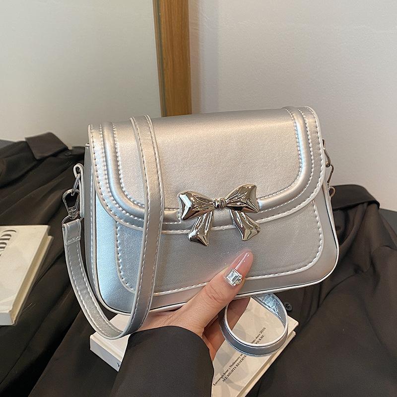 

High end Niche Bow Bag for Women New Fashion Crossbody Bag for Women Fashionable Versatile One Shoulder Small Square Bag for Women