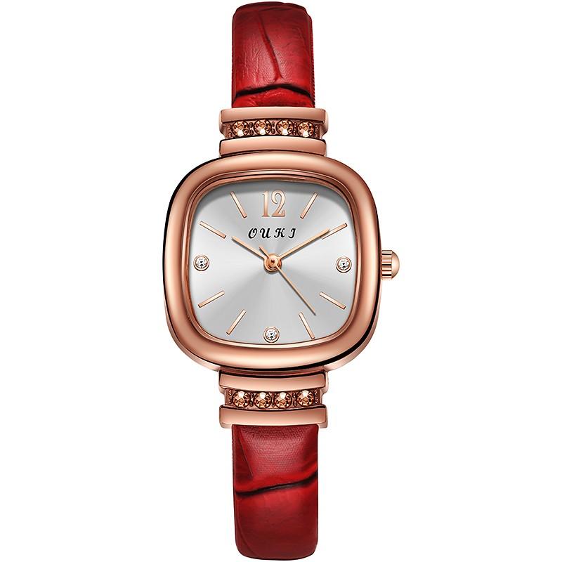 Luxury Design Women Watches Luminous Hand Wind  Leather  Winner Watch