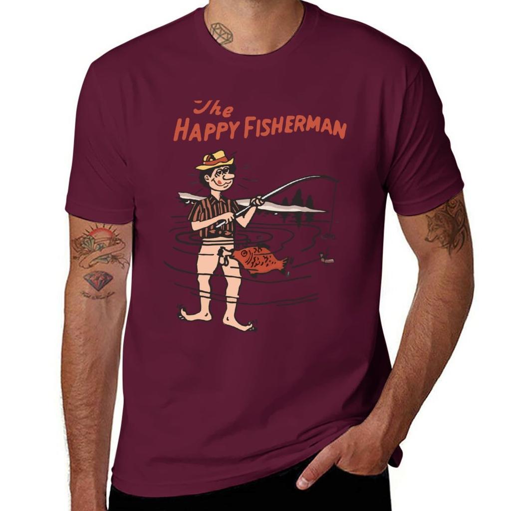 Nuova T-shirt Il Pescatore Felice t-shirt divertenti t-shirt personalizzate t-shirt grafica t-shirt da allenamento per uomo